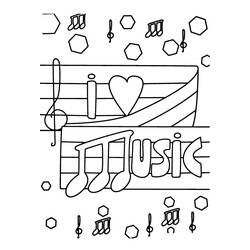 Dibujo para colorear: Notas Musicales (Música) #218755 - Dibujos para Colorear e Imprimir Gratis