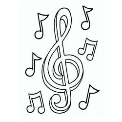 Dibujo para colorear: Notas Musicales (Música) #218756 - Dibujos para Colorear e Imprimir Gratis