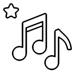 Dibujo para colorear: Notas Musicales (Música) #218768 - Dibujos para Colorear e Imprimir Gratis