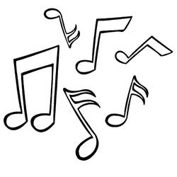 Dibujo para colorear: Notas Musicales (Música) #218769 - Dibujos para Colorear e Imprimir Gratis