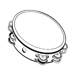 Dibujo para colorear: Pandereta (Música) #176914 - Dibujos para Colorear e Imprimir Gratis
