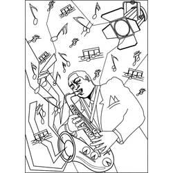 Dibujo para colorear: Saxofón (Música) #173356 - Dibujos para Colorear e Imprimir Gratis