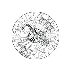 Dibujo para colorear: Saxofón (Música) #173358 - Dibujos para Colorear e Imprimir Gratis