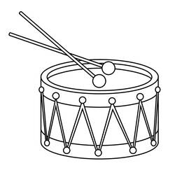 Dibujo para colorear: Tambor (Música) #209562 - Dibujos para Colorear e Imprimir Gratis