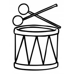 Dibujo para colorear: Tambor (Música) #209567 - Dibujos para Colorear e Imprimir Gratis