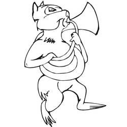 Dibujos para colorear: Trompeta - Dibujos para Colorear e Imprimir Gratis