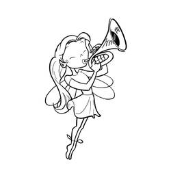 Dibujo para colorear: Trompeta (Música) #173405 - Dibujos para Colorear e Imprimir Gratis