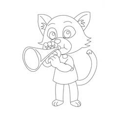Dibujo para colorear: Trompeta (Música) #173408 - Dibujos para Colorear e Imprimir Gratis