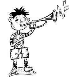 Dibujo para colorear: Trompeta (Música) #173425 - Dibujos para Colorear e Imprimir Gratis