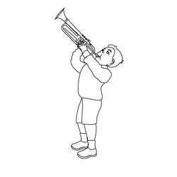 Dibujo para colorear: Trompeta (Música) #173426 - Dibujos para Colorear e Imprimir Gratis