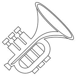 Dibujo para colorear: Trompeta (Música) #173432 - Dibujos para Colorear e Imprimir Gratis