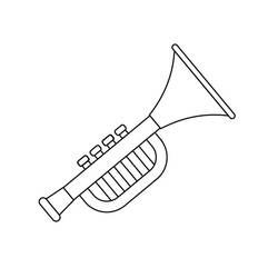Dibujo para colorear: Trompeta (Música) #173433 - Dibujos para Colorear e Imprimir Gratis