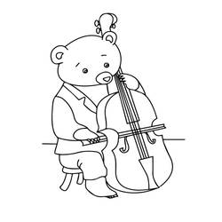 Dibujos para colorear: Violín - Dibujos para Colorear e Imprimir Gratis