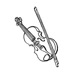 Dibujo para colorear: Violín (Música) #176925 - Dibujos para Colorear e Imprimir Gratis