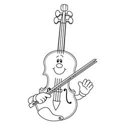 Dibujo para colorear: Violín (Música) #176937 - Dibujos para Colorear e Imprimir Gratis
