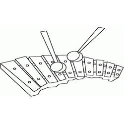 Dibujo para colorear: Xilófono (Música) #200979 - Dibujos para Colorear e Imprimir Gratis