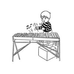 Dibujo para colorear: Xilófono (Música) #200981 - Dibujos para Colorear e Imprimir Gratis