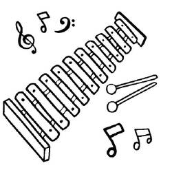Dibujo para colorear: Xilófono (Música) #200983 - Dibujos para Colorear e Imprimir Gratis