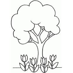 Dibujo Árbol (Naturaleza y Estaciones) #190459 para imprimir y colorear
