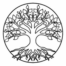 Dibujo para colorear: Árbol de la Vida (Naturaleza y Estaciones) #214133 - Dibujos para Colorear e Imprimir Gratis