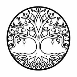 Dibujo para colorear: Árbol de la Vida (Naturaleza y Estaciones) #214135 - Dibujos para Colorear e Imprimir Gratis