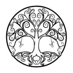 Dibujo para colorear: Árbol de la Vida (Naturaleza y Estaciones) #214138 - Dibujos para Colorear e Imprimir Gratis