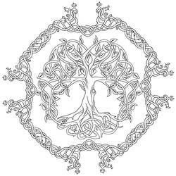 Dibujo para colorear: Árbol de la Vida (Naturaleza y Estaciones) #214142 - Dibujos para Colorear e Imprimir Gratis