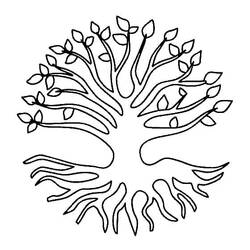 Dibujo para colorear: Árbol de la Vida (Naturaleza y Estaciones) #214143 - Dibujos para Colorear e Imprimir Gratis