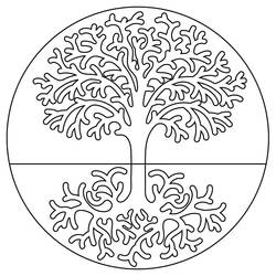 Dibujo para colorear: Árbol de la Vida (Naturaleza y Estaciones) #214155 - Dibujos para Colorear e Imprimir Gratis