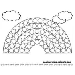 Dibujo para colorear: Arcoíris (Naturaleza y Estaciones) #155276 - Dibujos para Colorear e Imprimir Gratis