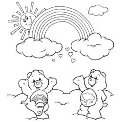 Dibujo para colorear: Arcoíris (Naturaleza y Estaciones) #155278 - Dibujos para Colorear e Imprimir Gratis