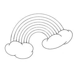 Dibujos para colorear: Arcoíris - Dibujos para Colorear e Imprimir Gratis