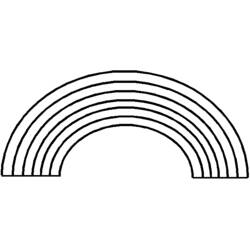 Dibujo para colorear: Arcoíris (Naturaleza y Estaciones) #155298 - Dibujos para Colorear e Imprimir Gratis