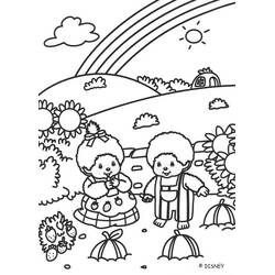 Dibujo para colorear: Arcoíris (Naturaleza y Estaciones) #155301 - Dibujos para Colorear e Imprimir Gratis