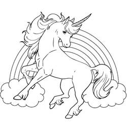 Dibujo para colorear: Arcoíris (Naturaleza y Estaciones) #155303 - Dibujos para Colorear e Imprimir Gratis