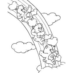 Dibujo para colorear: Arcoíris (Naturaleza y Estaciones) #155334 - Dibujos para Colorear e Imprimir Gratis