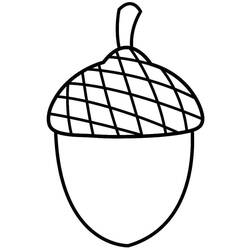 Dibujos para colorear: Bellota - Dibujos para Colorear e Imprimir Gratis