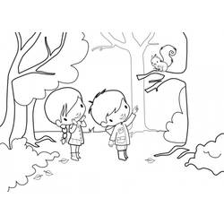 Dibujo para colorear: Bosque (Naturaleza y Estaciones) #157022 - Dibujos para Colorear e Imprimir Gratis
