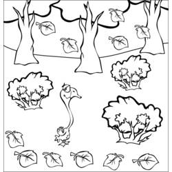 Dibujo para colorear: Bosque (Naturaleza y Estaciones) #157124 - Dibujos para Colorear e Imprimir Gratis