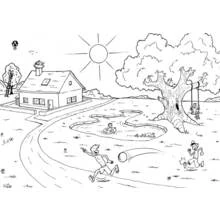 Dibujos para colorear: Campo - Dibujos para Colorear e Imprimir Gratis