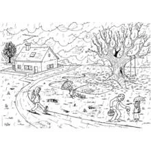 Dibujo para colorear: Campo (Naturaleza y Estaciones) #165469 - Dibujos para Colorear e Imprimir Gratis