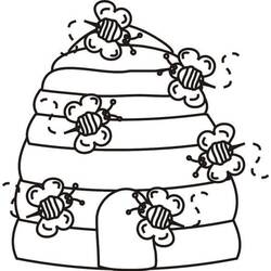Dibujo Colmena (Naturaleza y Estaciones) #221621 para imprimir y colorear