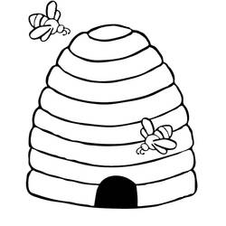 Dibujo Colmena (Naturaleza y Estaciones) #221623 para imprimir y colorear