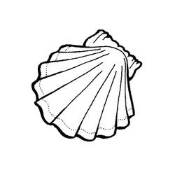 Dibujo para colorear: Concha (Naturaleza y Estaciones) #163203 - Dibujos para Colorear e Imprimir Gratis