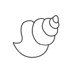 Dibujo para colorear: Concha (Naturaleza y Estaciones) #163219 - Dibujos para Colorear e Imprimir Gratis