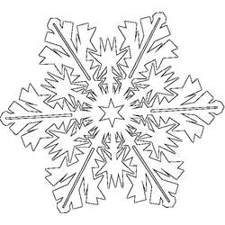 Dibujo para colorear: Copo de Nieve (Naturaleza y Estaciones) #160458 - Dibujos para Colorear e Imprimir Gratis