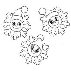 Dibujo para colorear: Copo de Nieve (Naturaleza y Estaciones) #160463 - Dibujos para Colorear e Imprimir Gratis