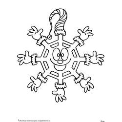 Dibujo para colorear: Copo de Nieve (Naturaleza y Estaciones) #160465 - Dibujos para Colorear e Imprimir Gratis