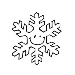 Dibujo para colorear: Copo de Nieve (Naturaleza y Estaciones) #160467 - Dibujos para Colorear e Imprimir Gratis