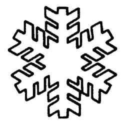 Dibujo para colorear: Copo de Nieve (Naturaleza y Estaciones) #160469 - Dibujos para Colorear e Imprimir Gratis
